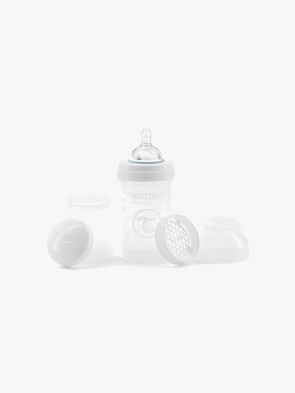 Twistshake Babyflasche Anti-Kolik 180ml, Weiß