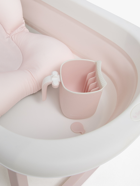 Beemoo CARE Assist Badewanne inkl. Badestütze & Duschkanne, Pink
