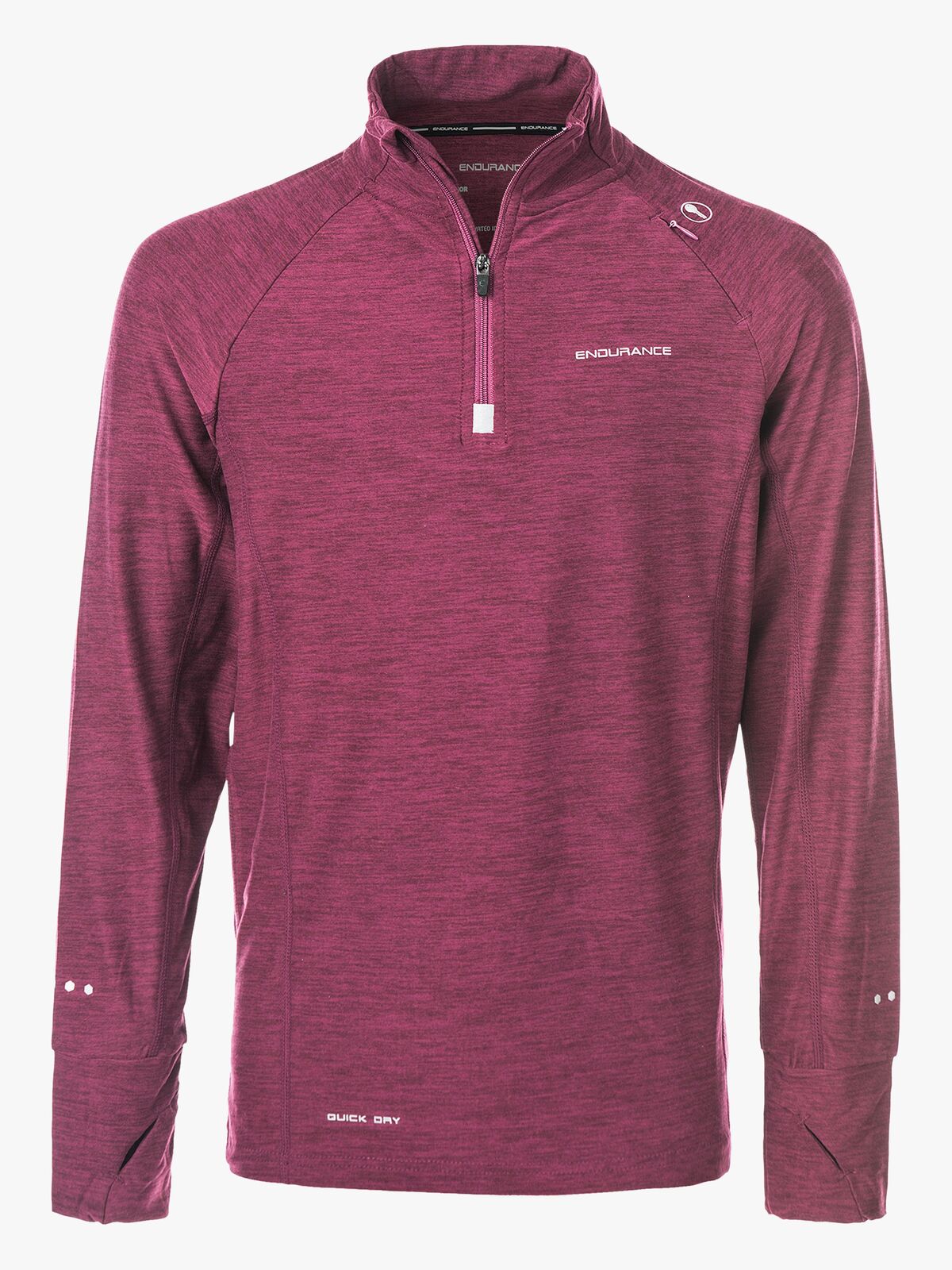Endurance Lyle Melange Performance Shirt, Purple Potion