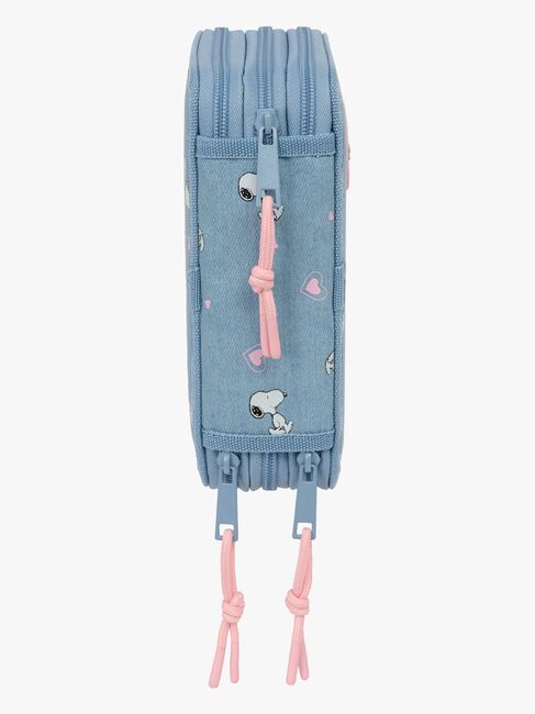 Snoopy Gefülltes Dreifach-Federmäppchen 37 Teile, Jeans