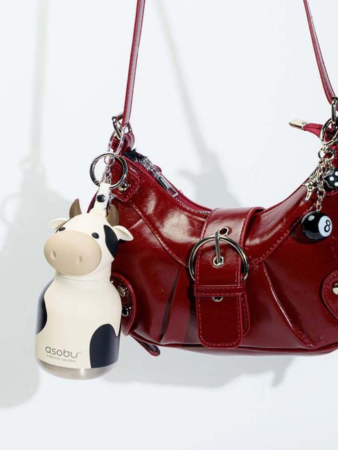 Asobu Bestie Mini Trinkflasche Kuh, Schwarz/Weiß IBV44-COW-4840_3b.jpg