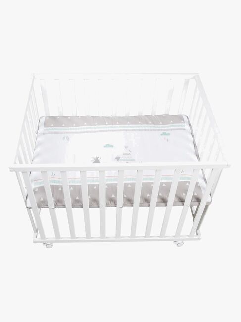 Roba Laufgitter mit Rädern, Indian Bears White