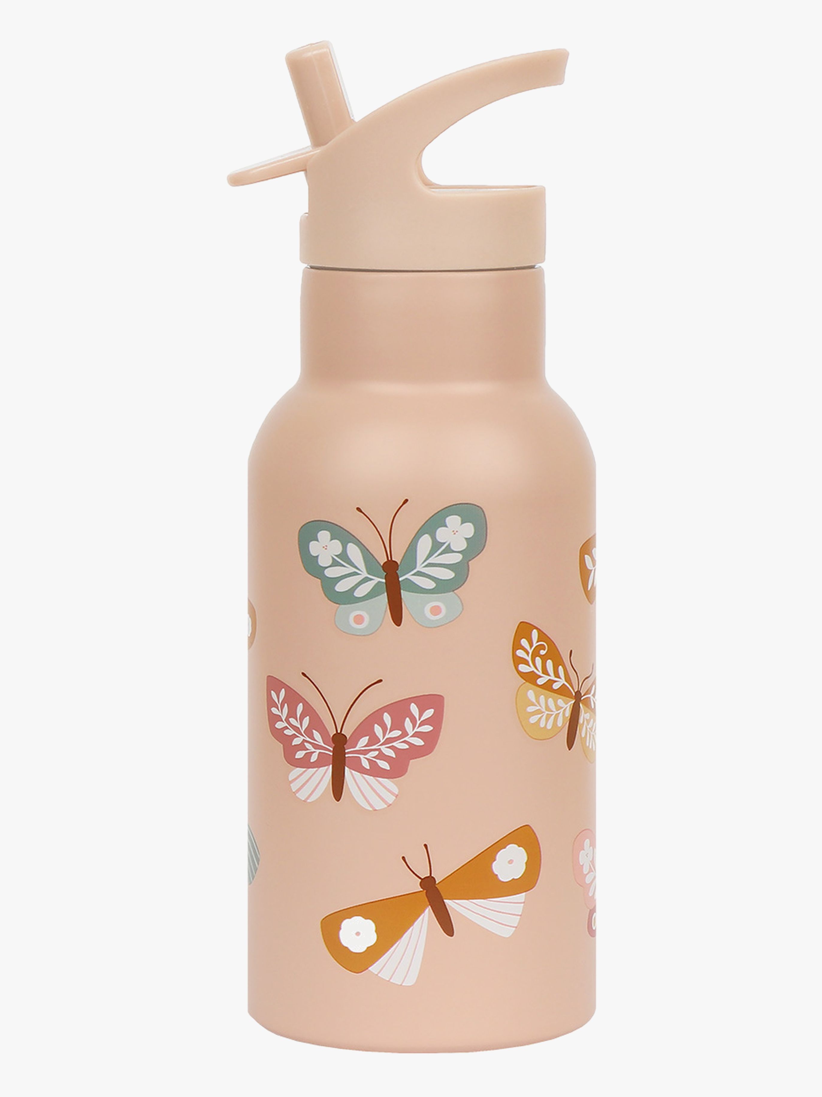 Wasserflasche Schmetterling 350 ml, Rosa