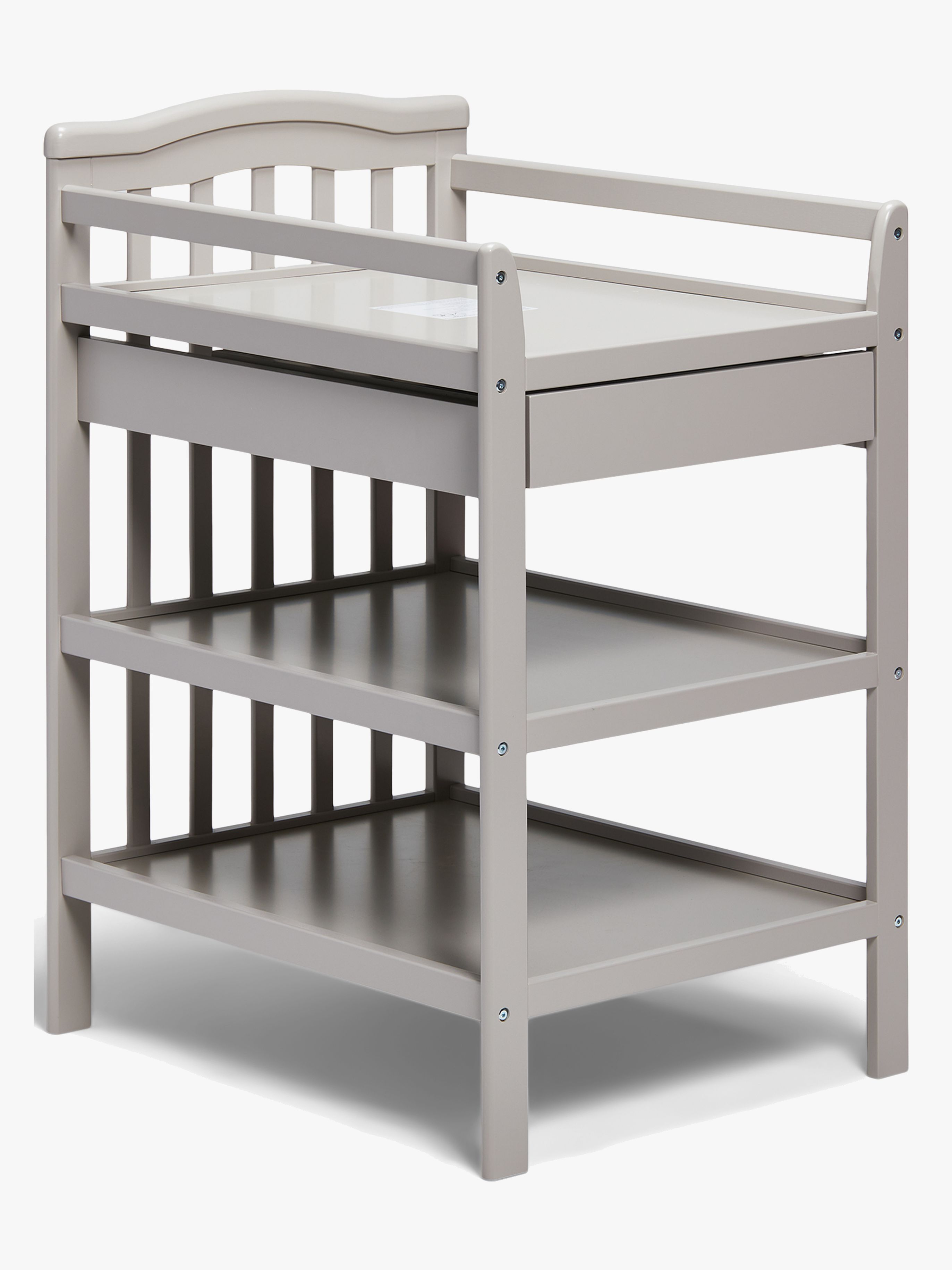 JLY Dream Wickeltisch mit Aufbewahrung, Warm Grey