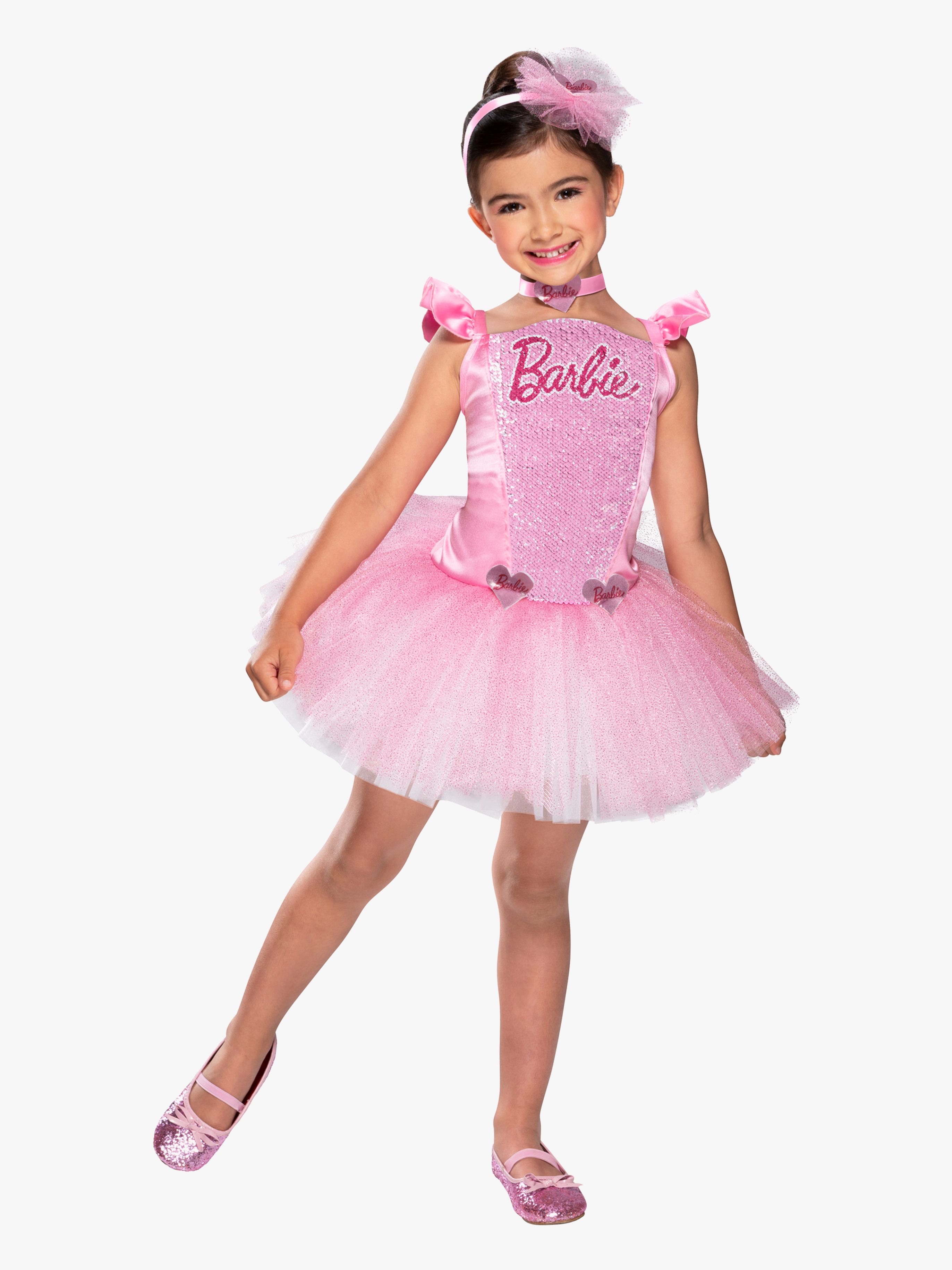 Barbie Ballerina Kostüm mit Haarband, 7-8 Jahre