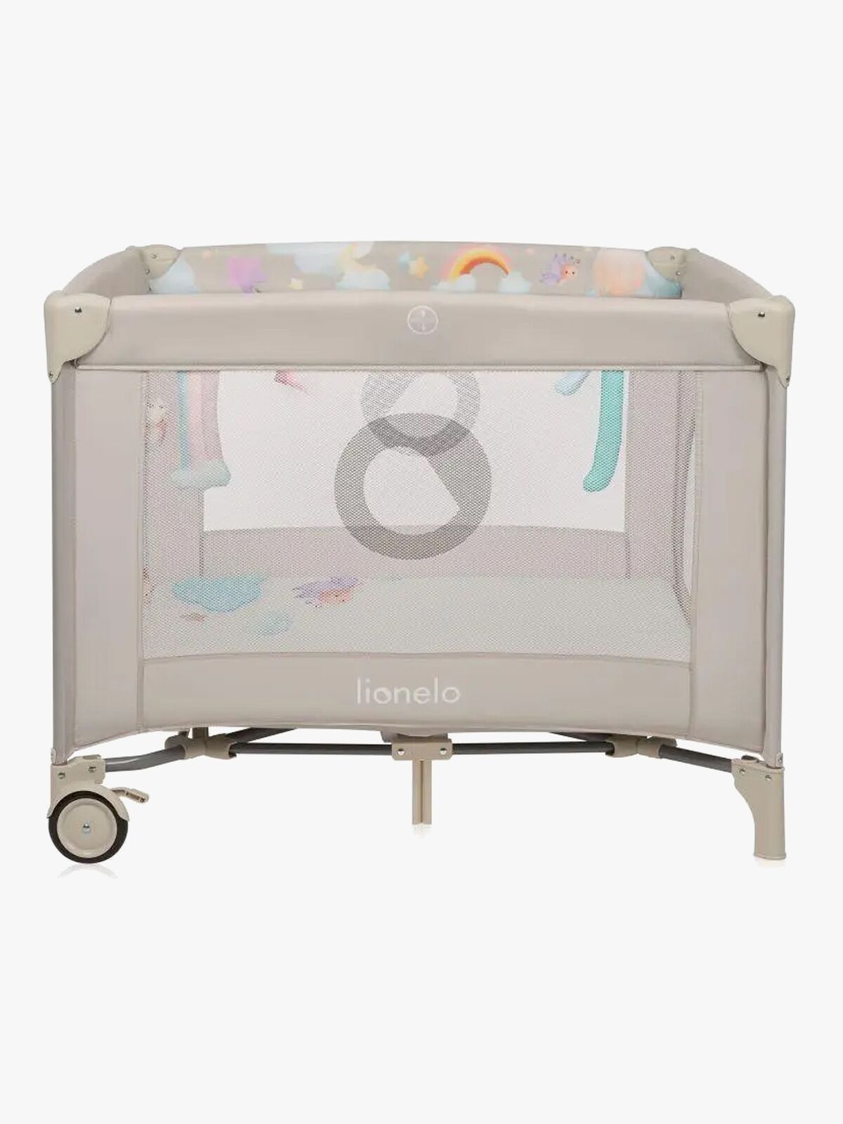 Lionelo MILLE PLUS Laufgitter, Grey Beige