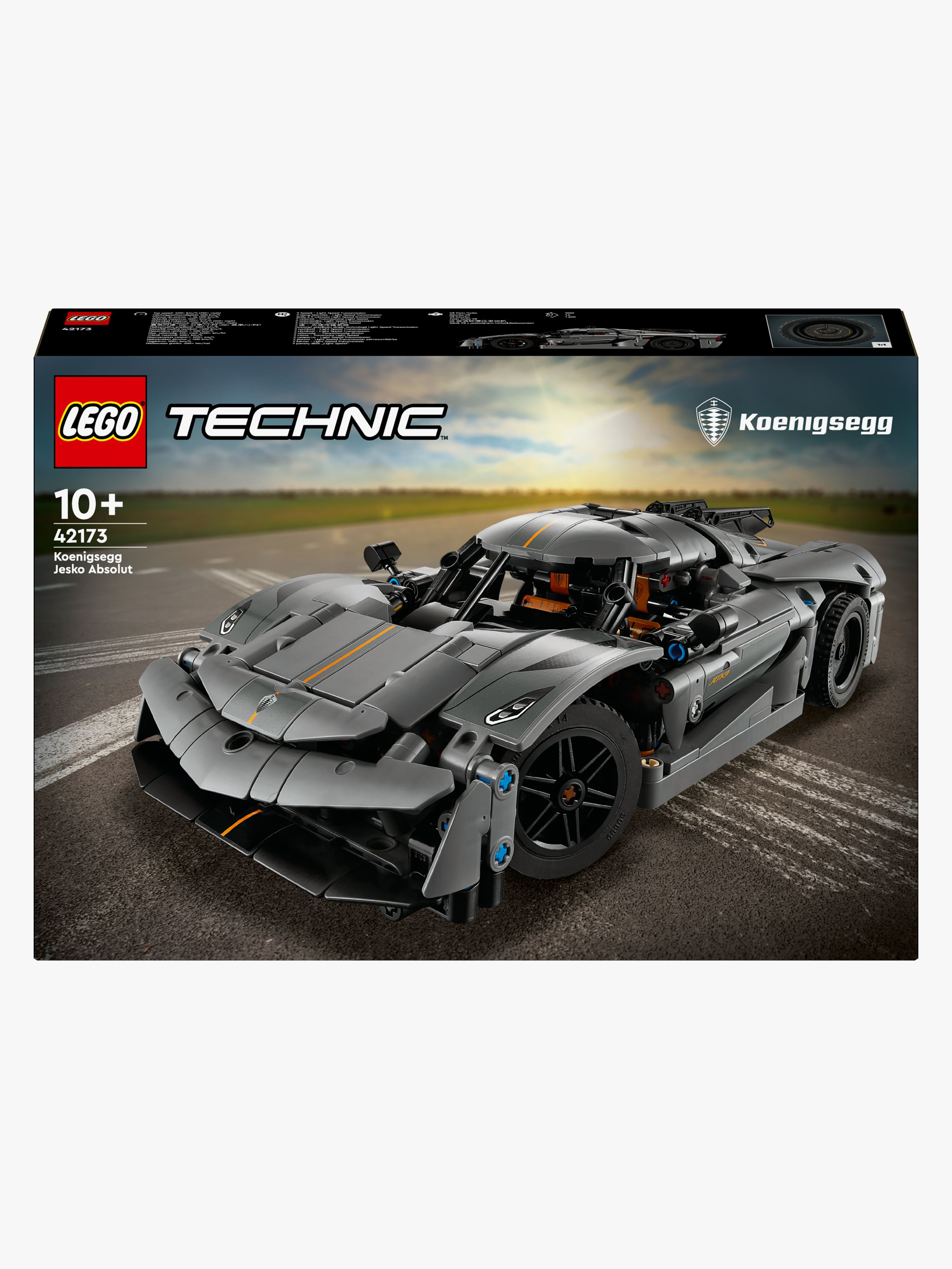 LEGO Technic 42173 Koenigsegg Jesko Absolut Supersportwagen in Grau