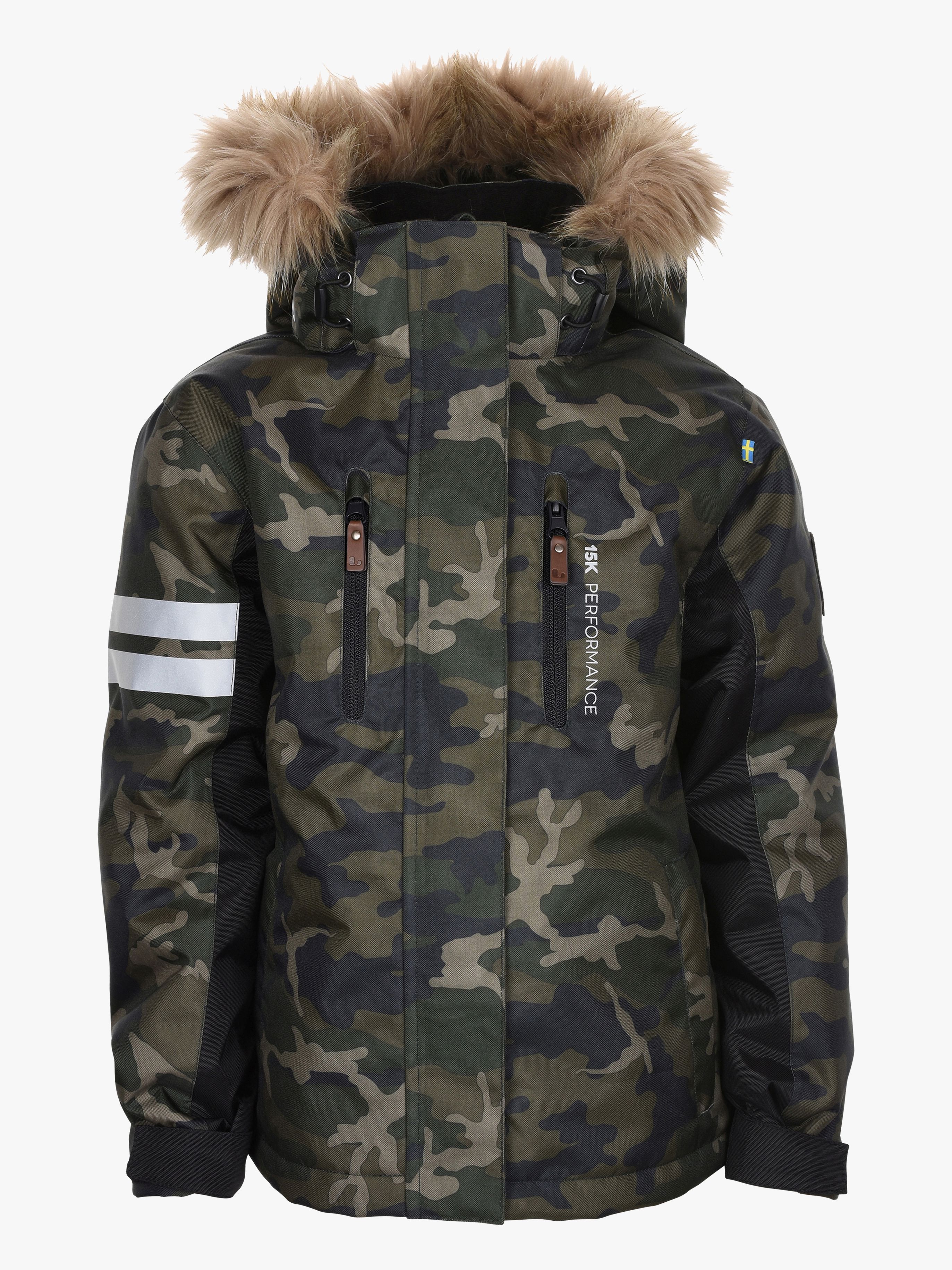 Lindberg Camo Winterjacke, Green 90