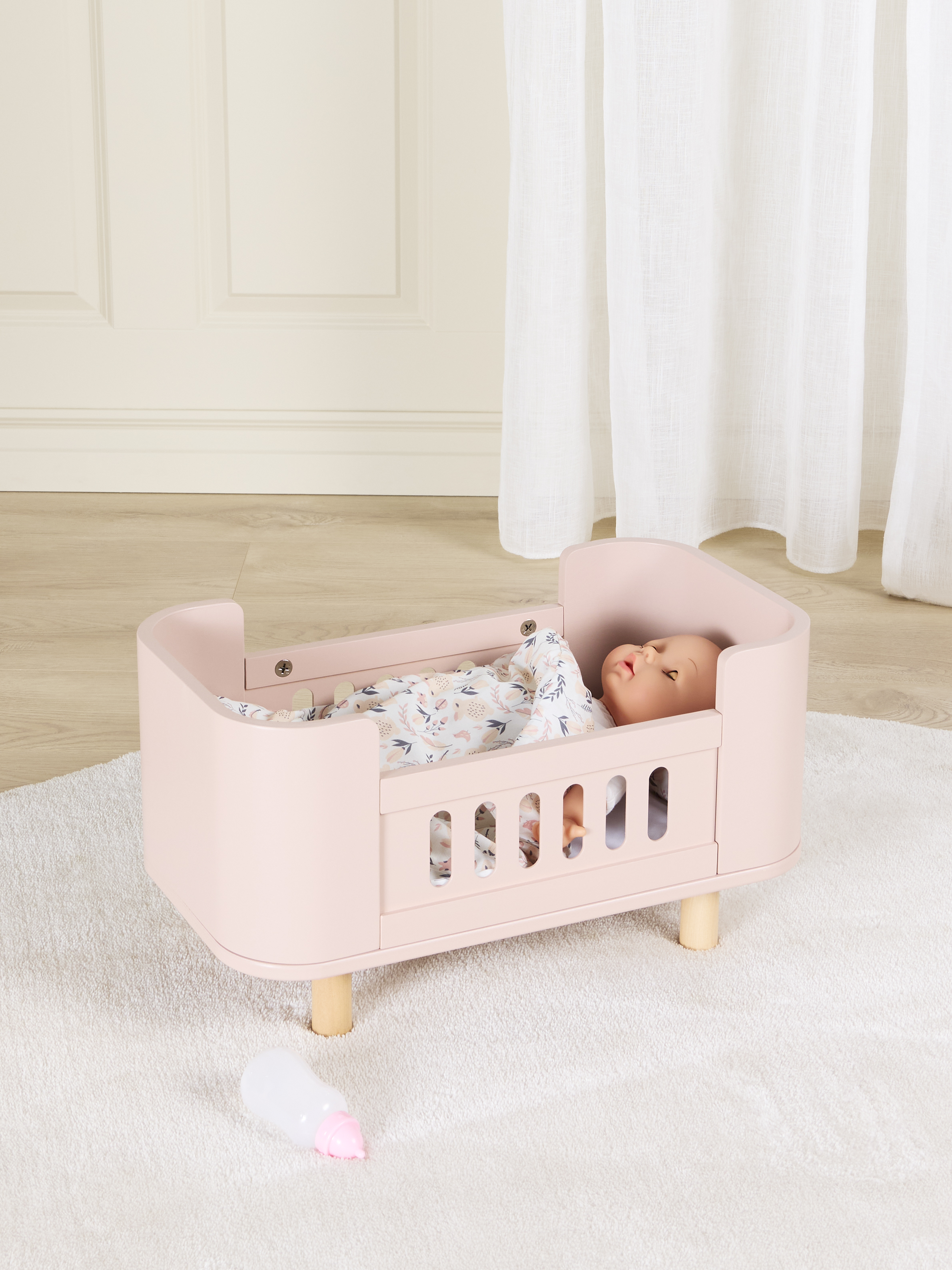 Alice &  Fox Puppenbett inkl. Matratze, Rosa