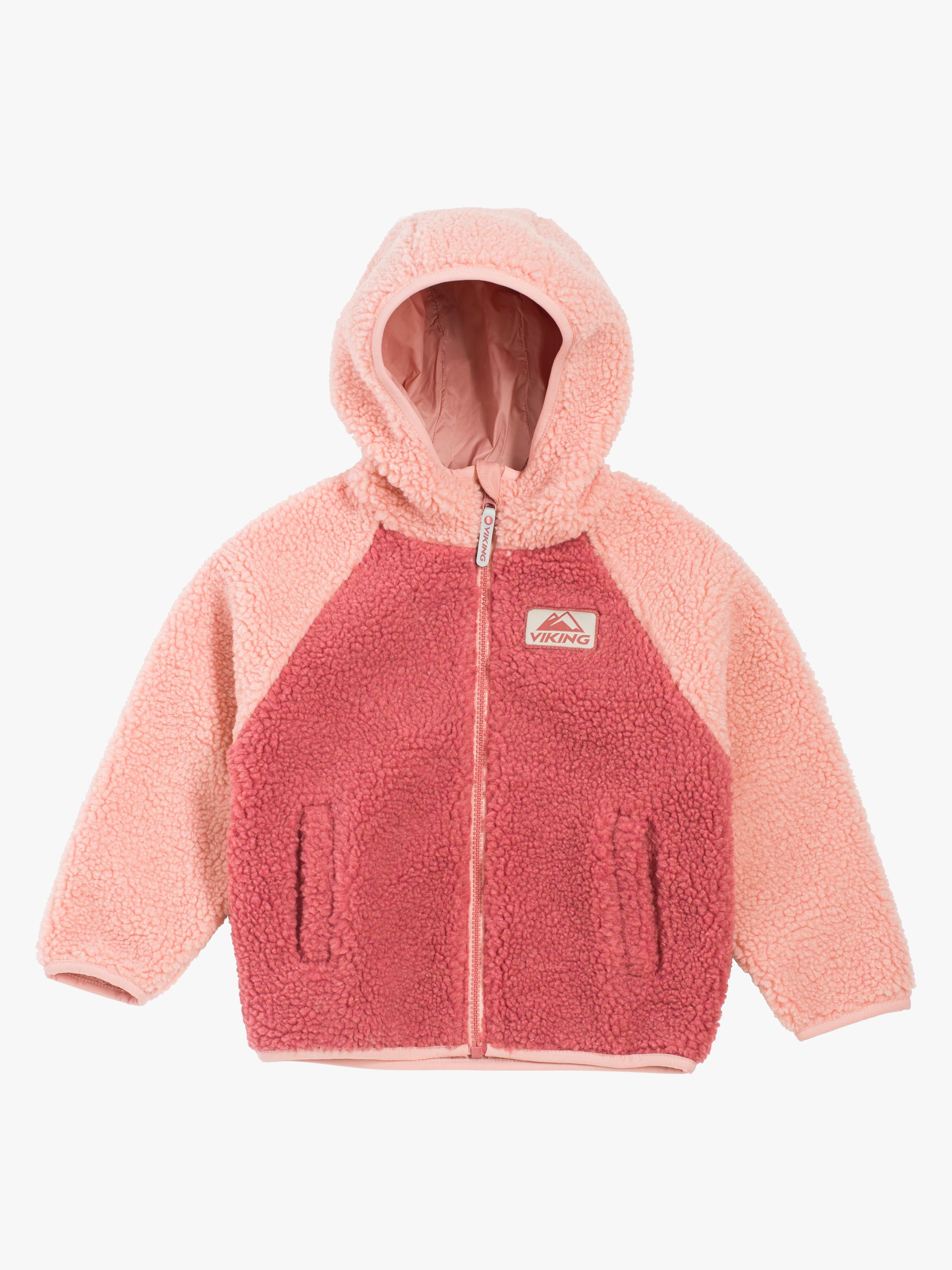 Viking Play Wendbare Fleecejacke, Rosa, 122