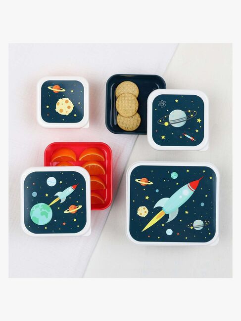 A Little Lovely Company Lunchbox-Set, Weltraum