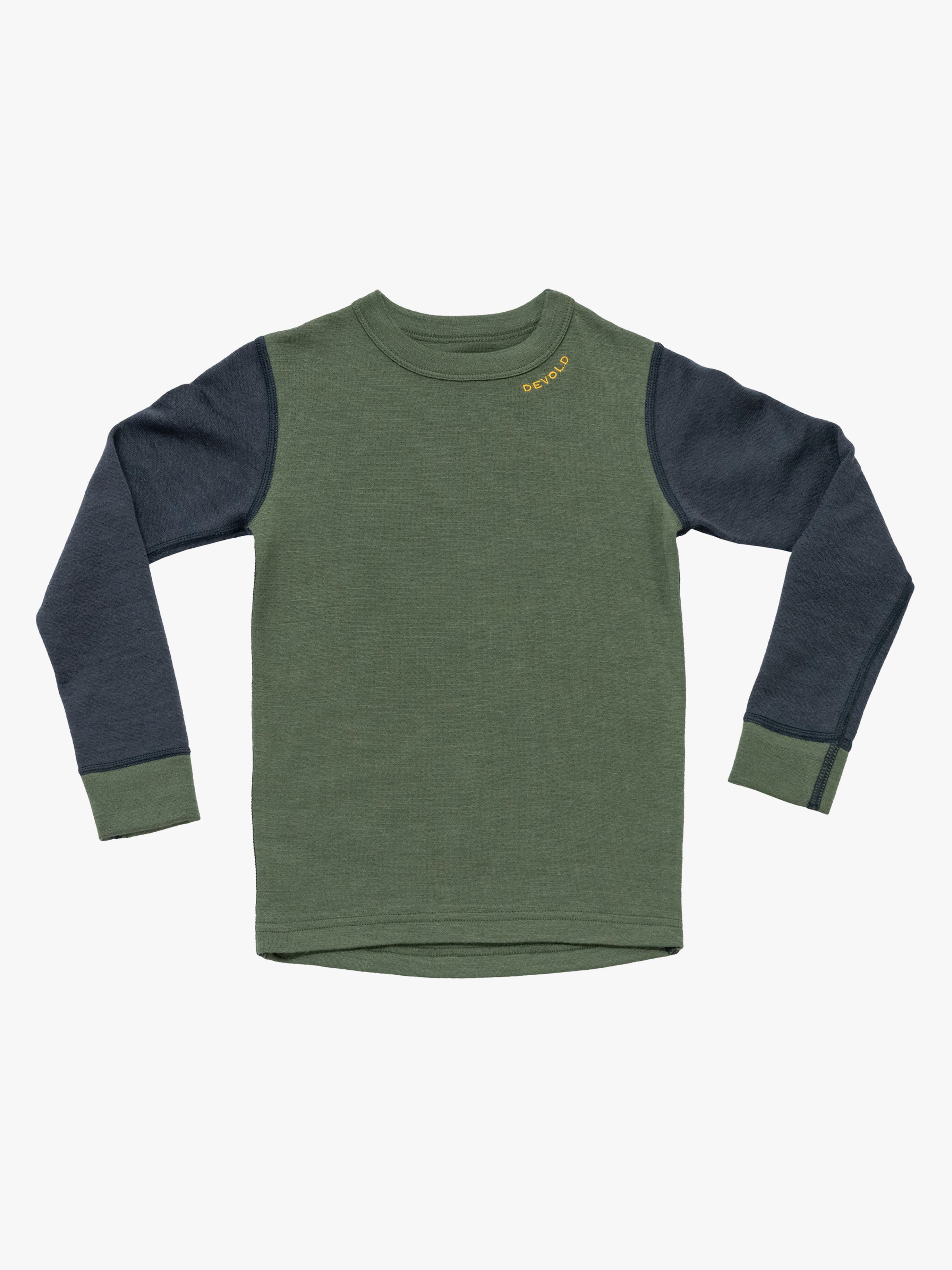 Devold Expedition Merino Thermo-Unterhemd Kid, Night/Forest, 6 Jahre