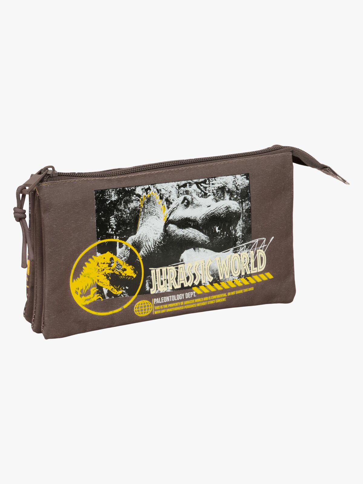 Jurassic World Dreifach-Federmäppchen, Braun