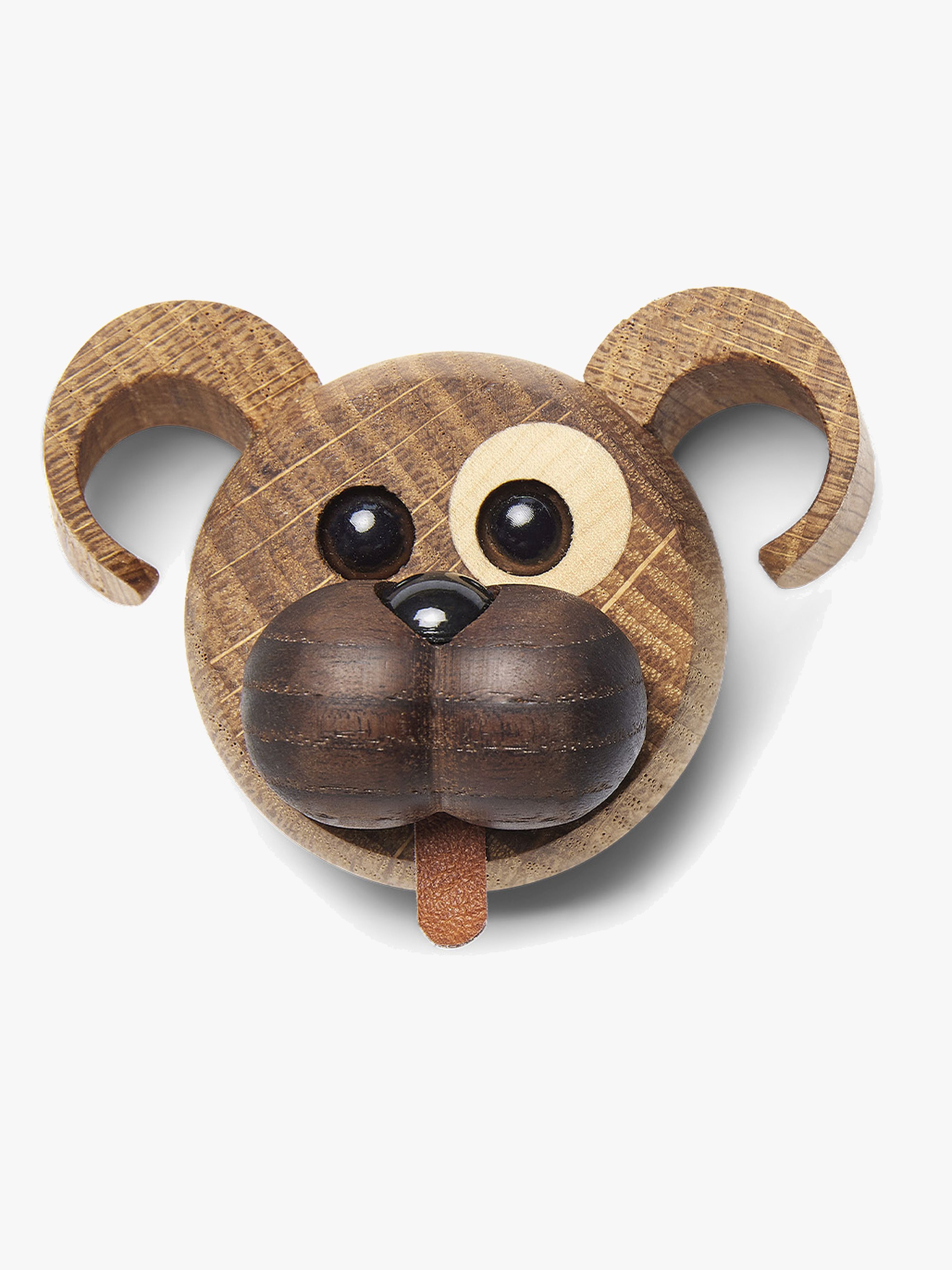 Holzdekoration Happy Magnet Hund 5 cm