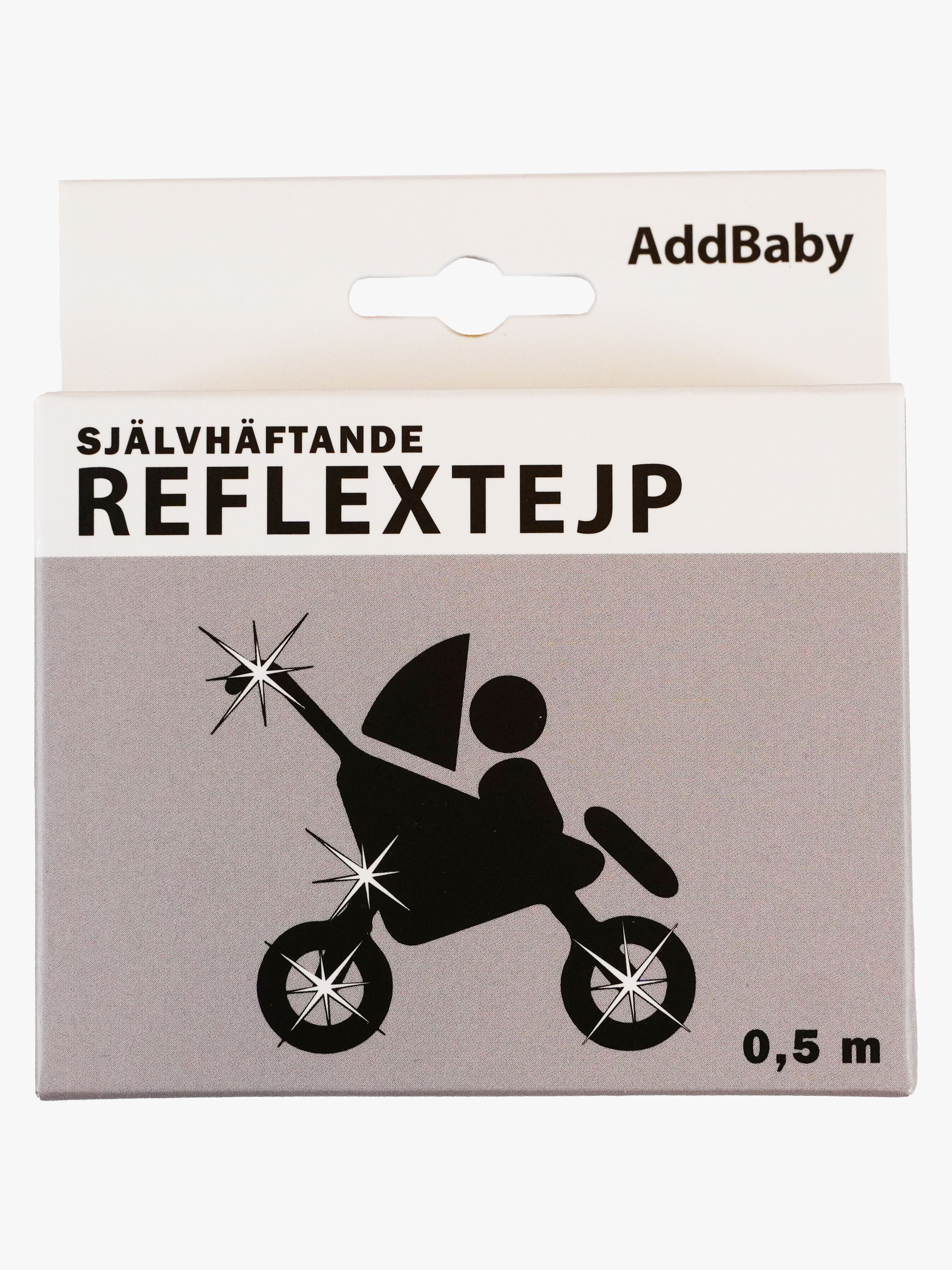 Selbsthaftendes Reflektortape 0,5 m, Schwarz