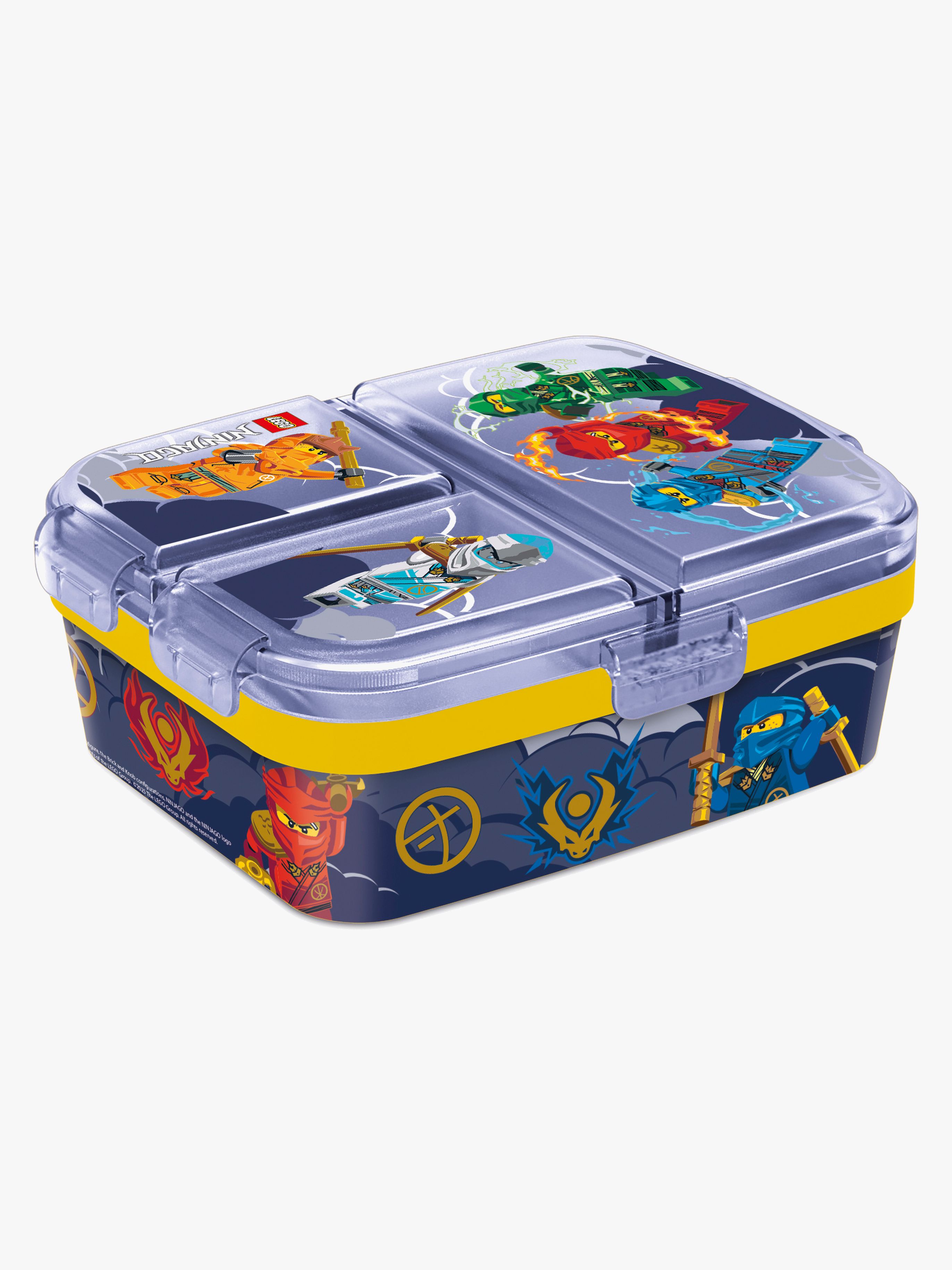LEGO® Ninjago Brotdose mit Fach XL, Blau / Gelb