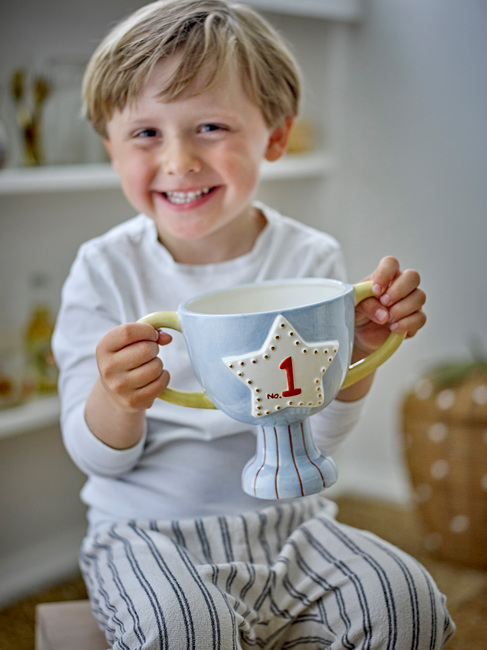 Bloomingville MINI, Trophy Blumentopf Keramik, Mehrfarbig