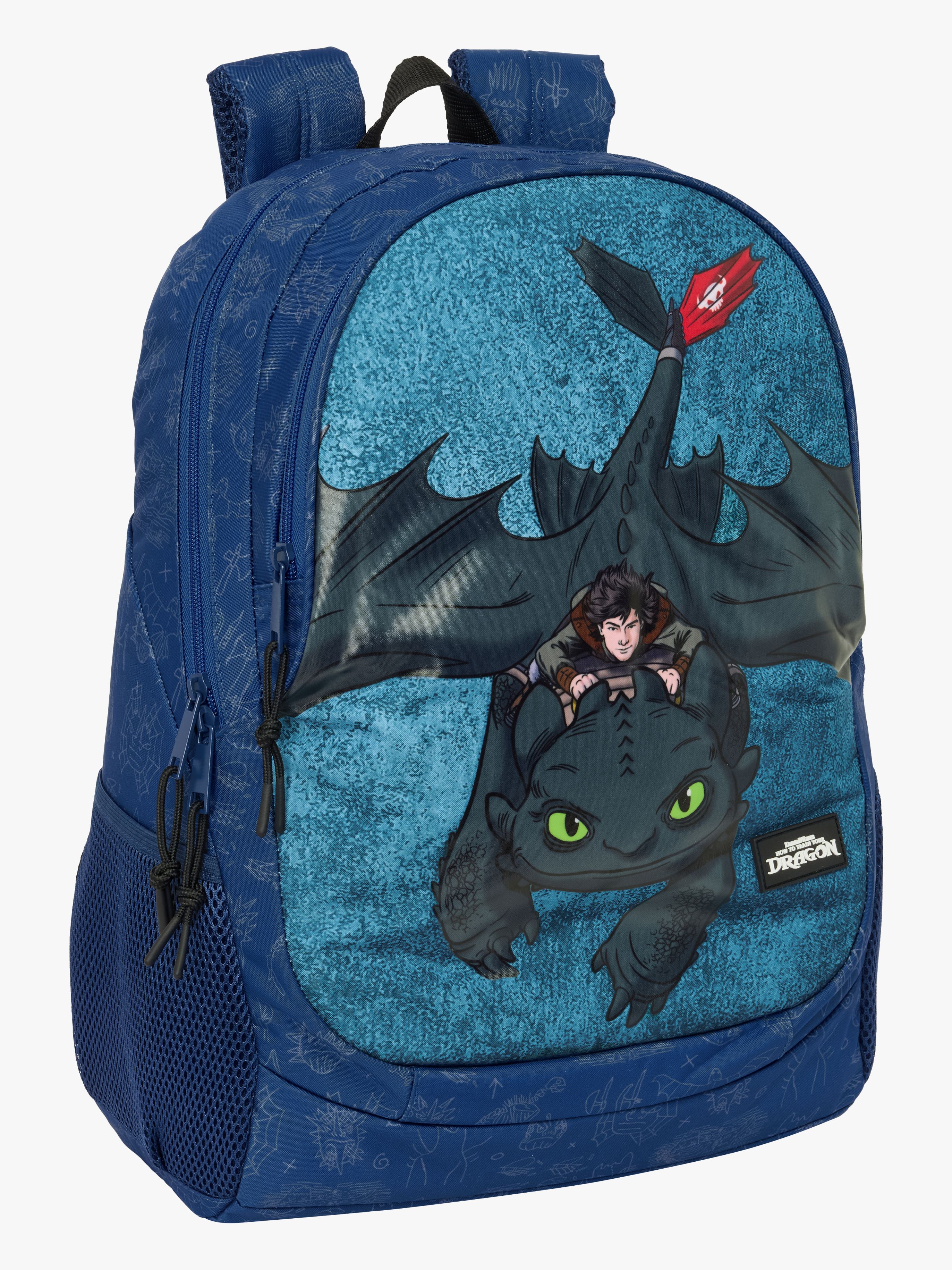 Drachenzähmen leicht gemacht Kinder Rucksack, Blau