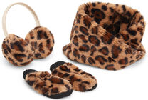 Petite Chérie Zoey Fake Fur Set, Leopard, 2-4 Jahre