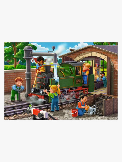 Ravensburger Airplane & Train Repairs Puzzles 2x24 Teile