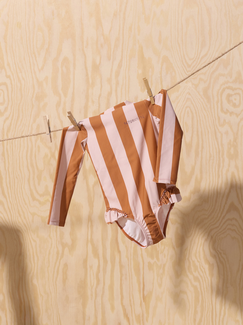 Nordbjörn Sandsjön UV-Badeanzug, Rosa Gestreift