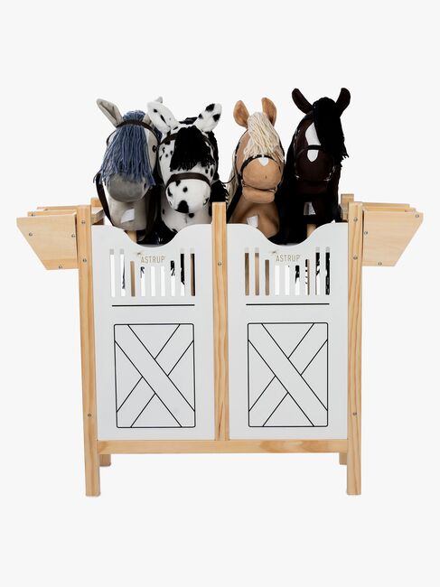 byASTRUP Pferdebox für 4 Steckenpferde