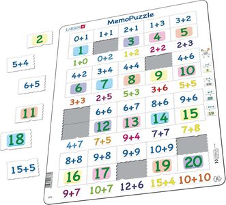 Larsen Plusrechnen 0-20 Memo-Puzzle, 40 Teile