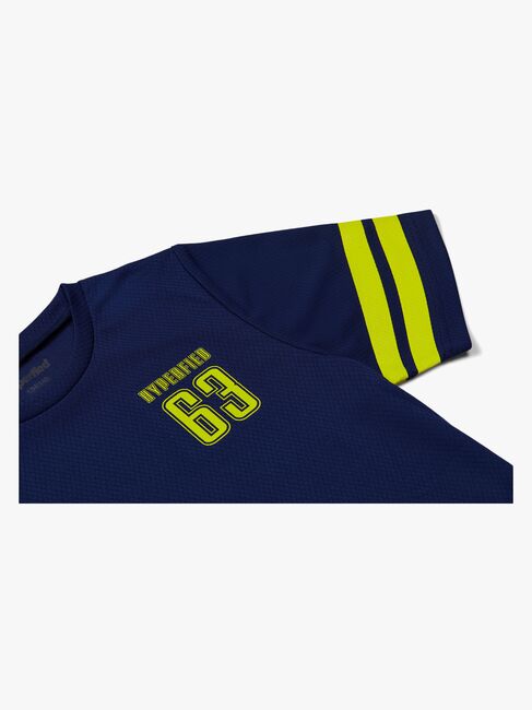 Hyperfied Back Logo T-Shirt, Medieval Blue