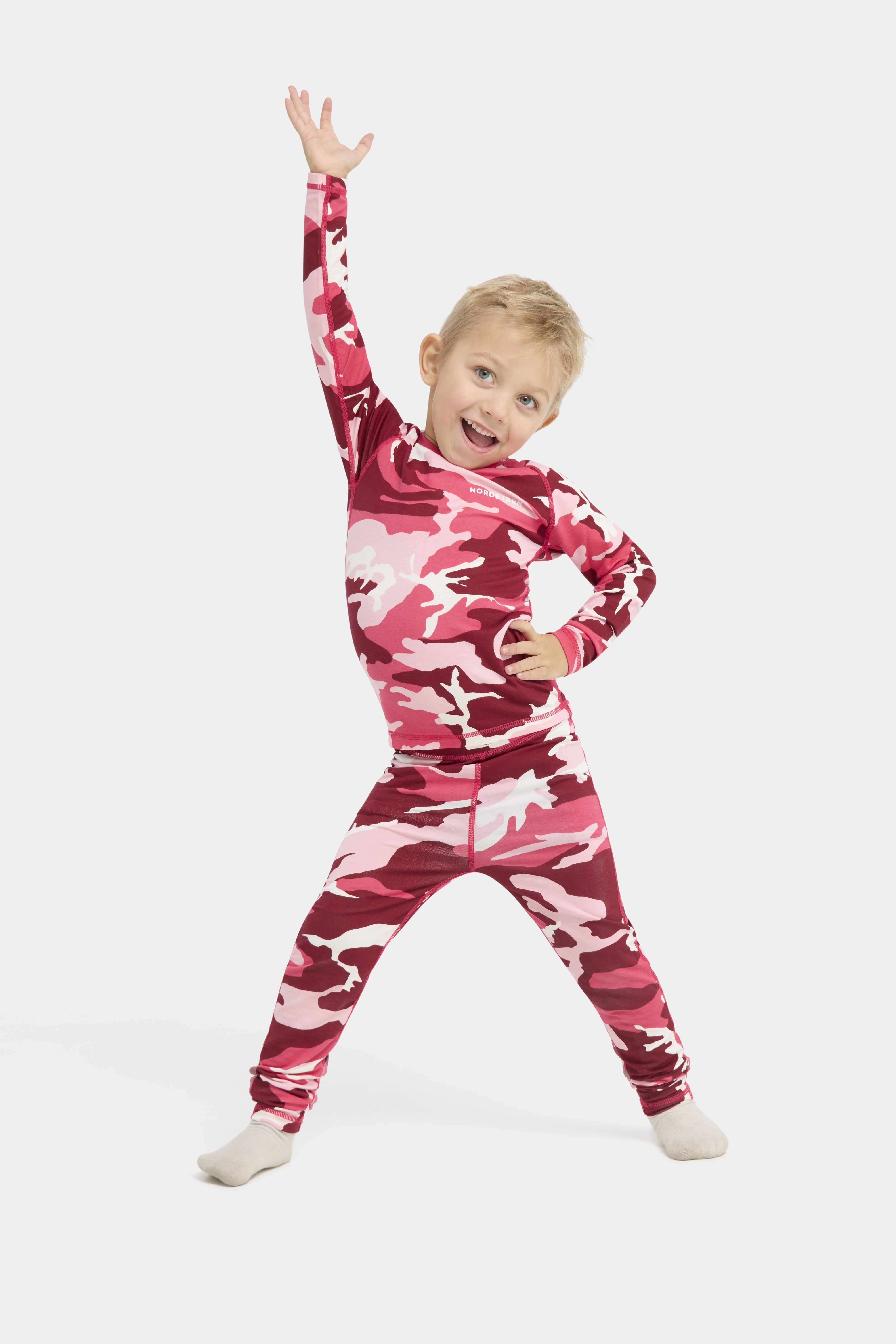 Nordbjørn Verbier Funktionsunterwäsche Bambus, Camo Pink, 100