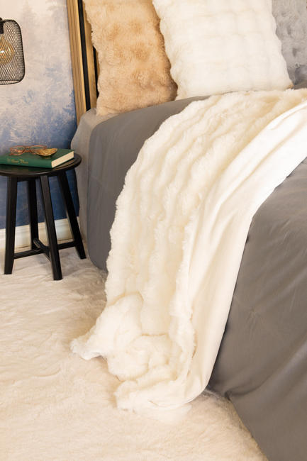 KMCarpets Bubble Decke 130x170, Creme