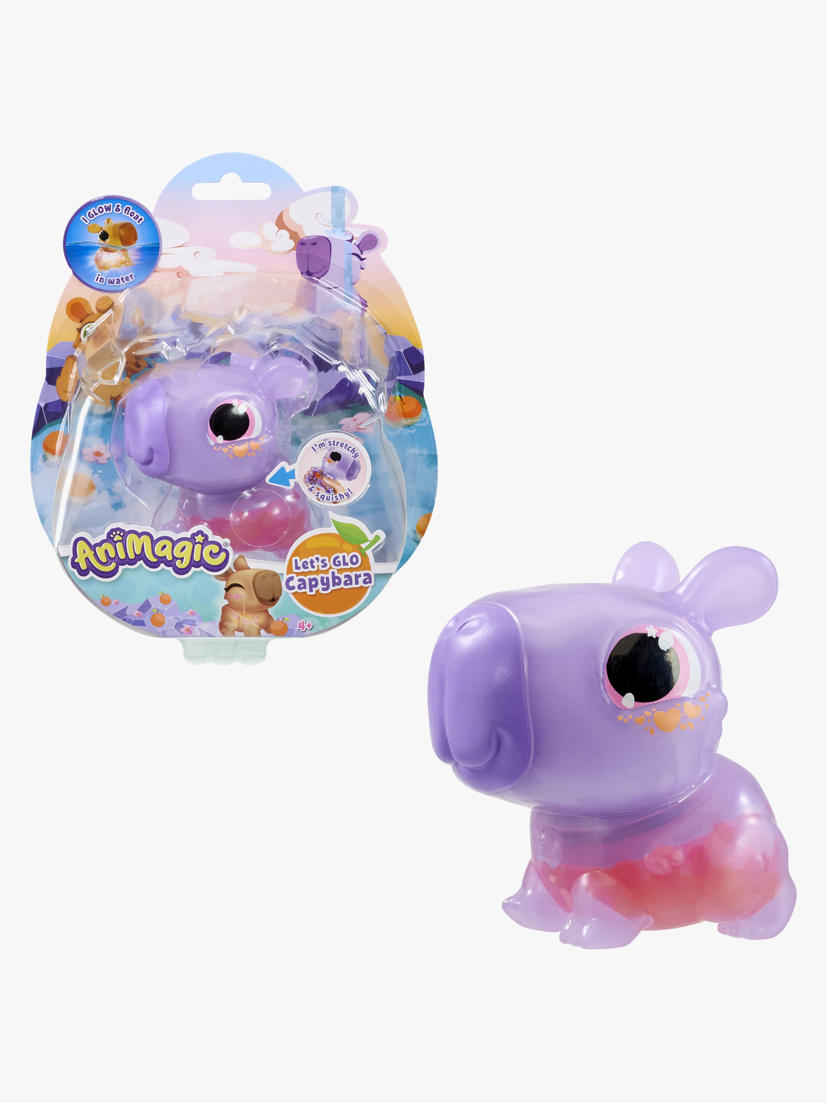 Animagic Let'S Glo Figur Capybara, Lila