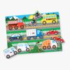 Melissa & Doug Knopfpuzzle aus Holz Fahrzeuge, 8 Teile