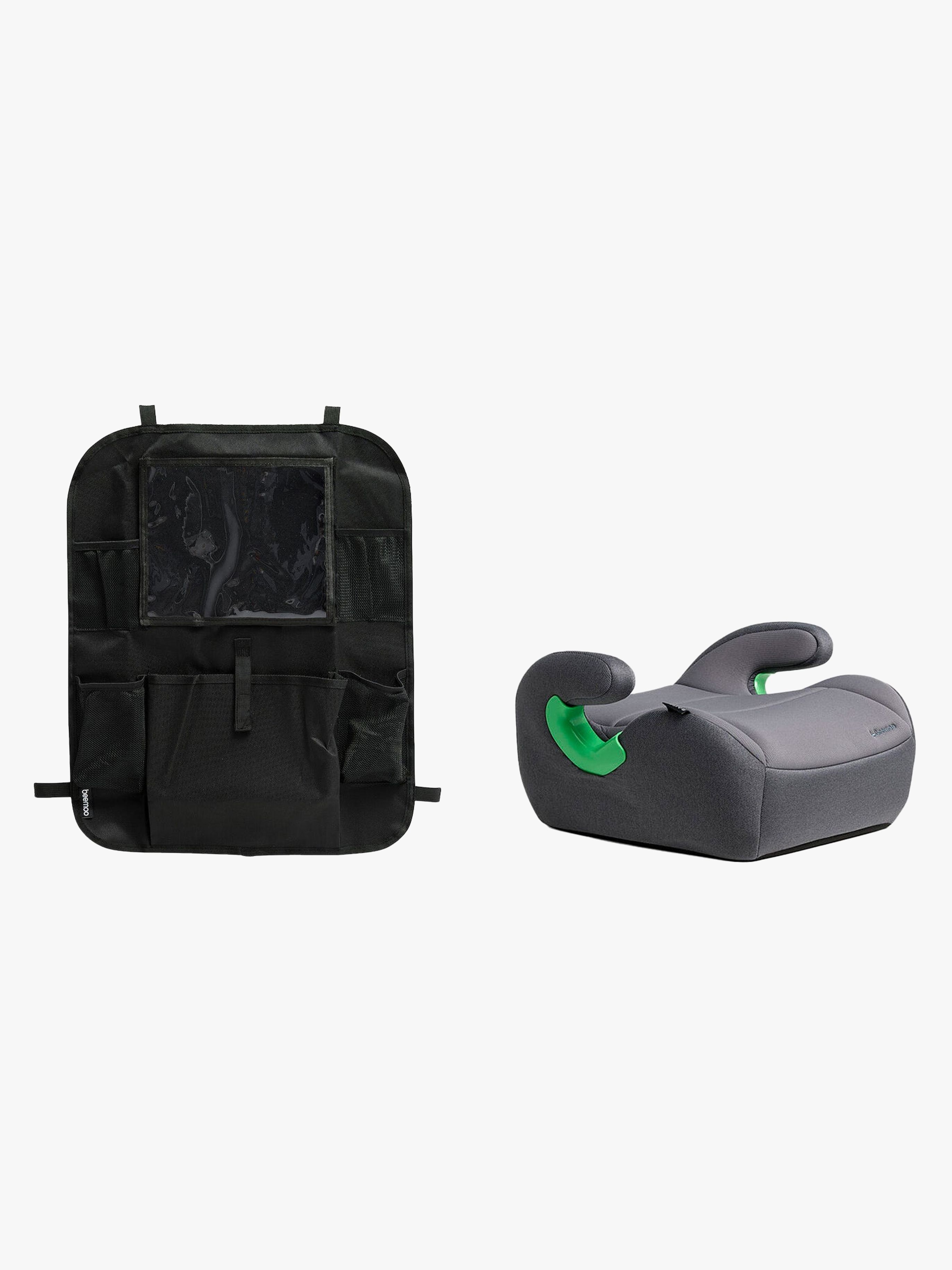 Beemoo Raise 2 i-Size Sitzerhöhung inkl. Beemoo Smart Organizer, Mineral Grey