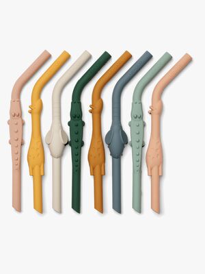 LIEWOOD Carlson Trinkhalm 8er-Pack, All Together/Yellow Multi Mix