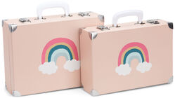 Cloudberry Castle Pappkoffer 2er-Pack, Dusty Rose