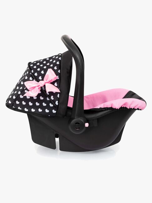 Bayer Design Kindersitz mit Verdeck, Schwarz/Rosa