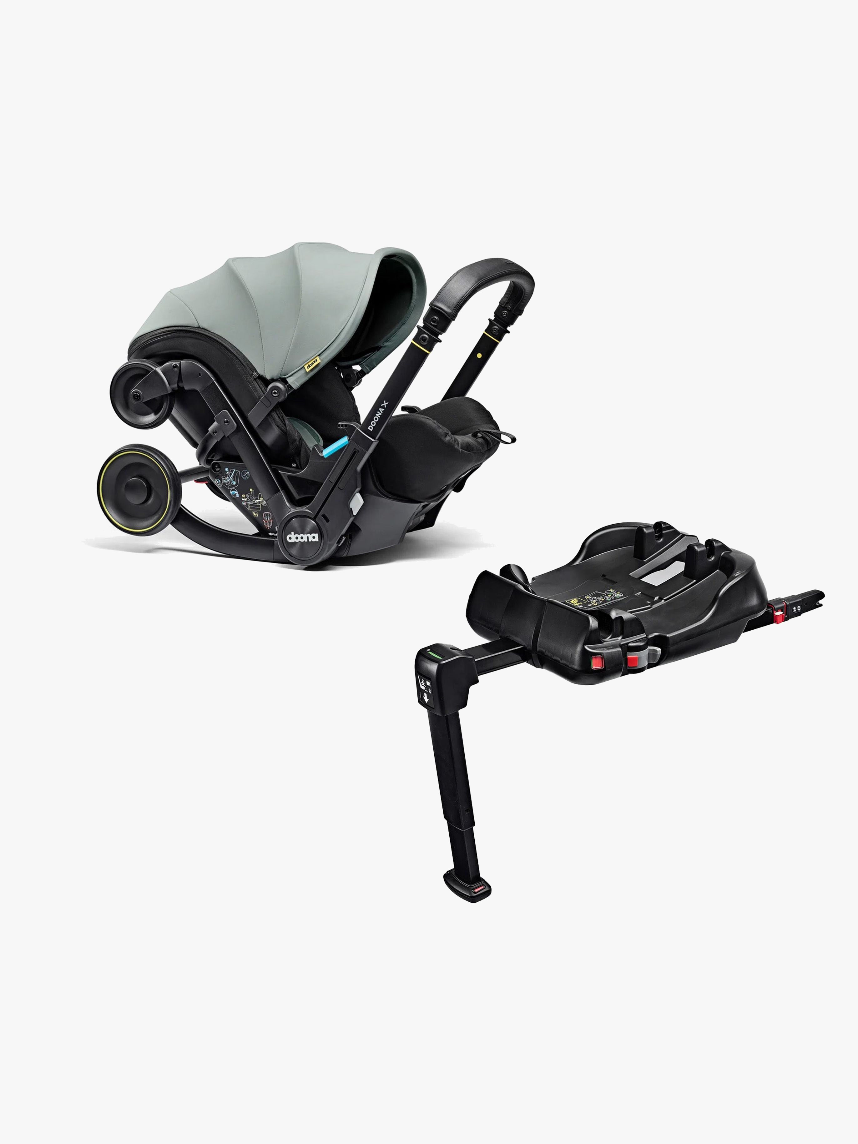 Doona X Babyschale inkl. ISOFIX-Basis, Dusty Sage