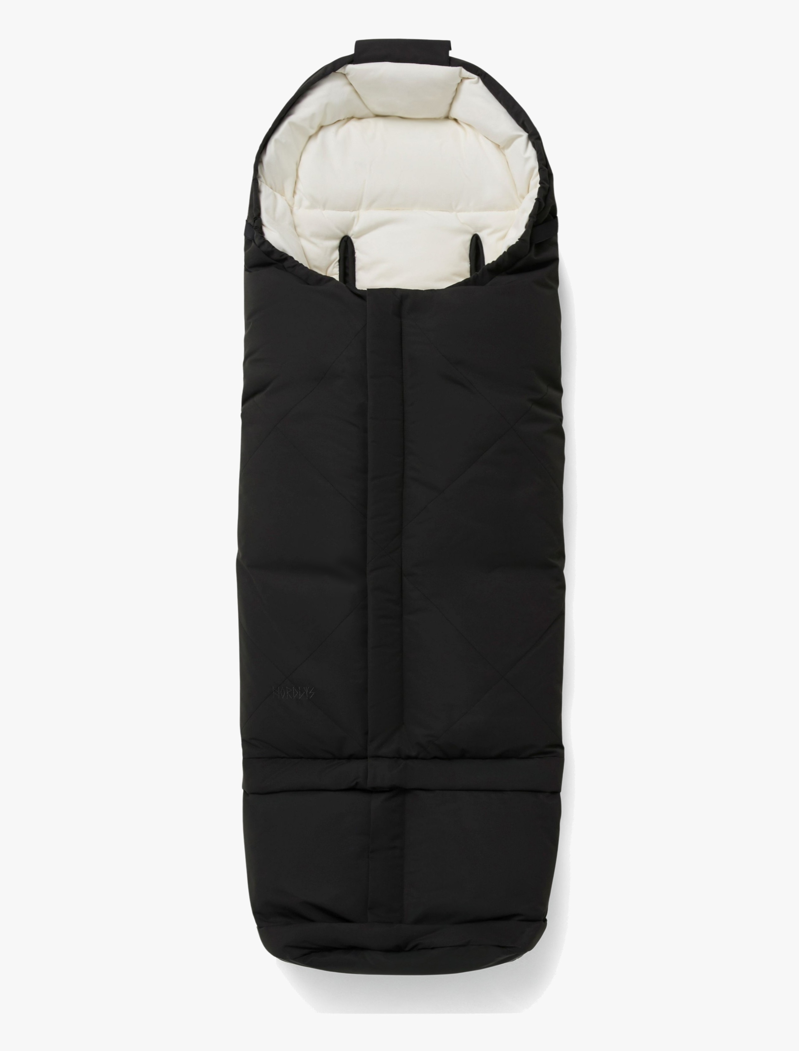 Signe Verlängerbarer Daunen-Fußsack, Schwarz, Winterfußsäcke