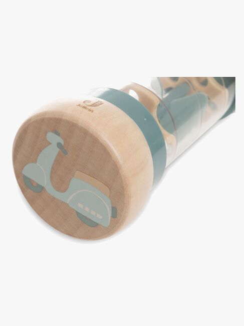 Jollein Rain Rattle On The Go Rassel Aus Holz, Blau