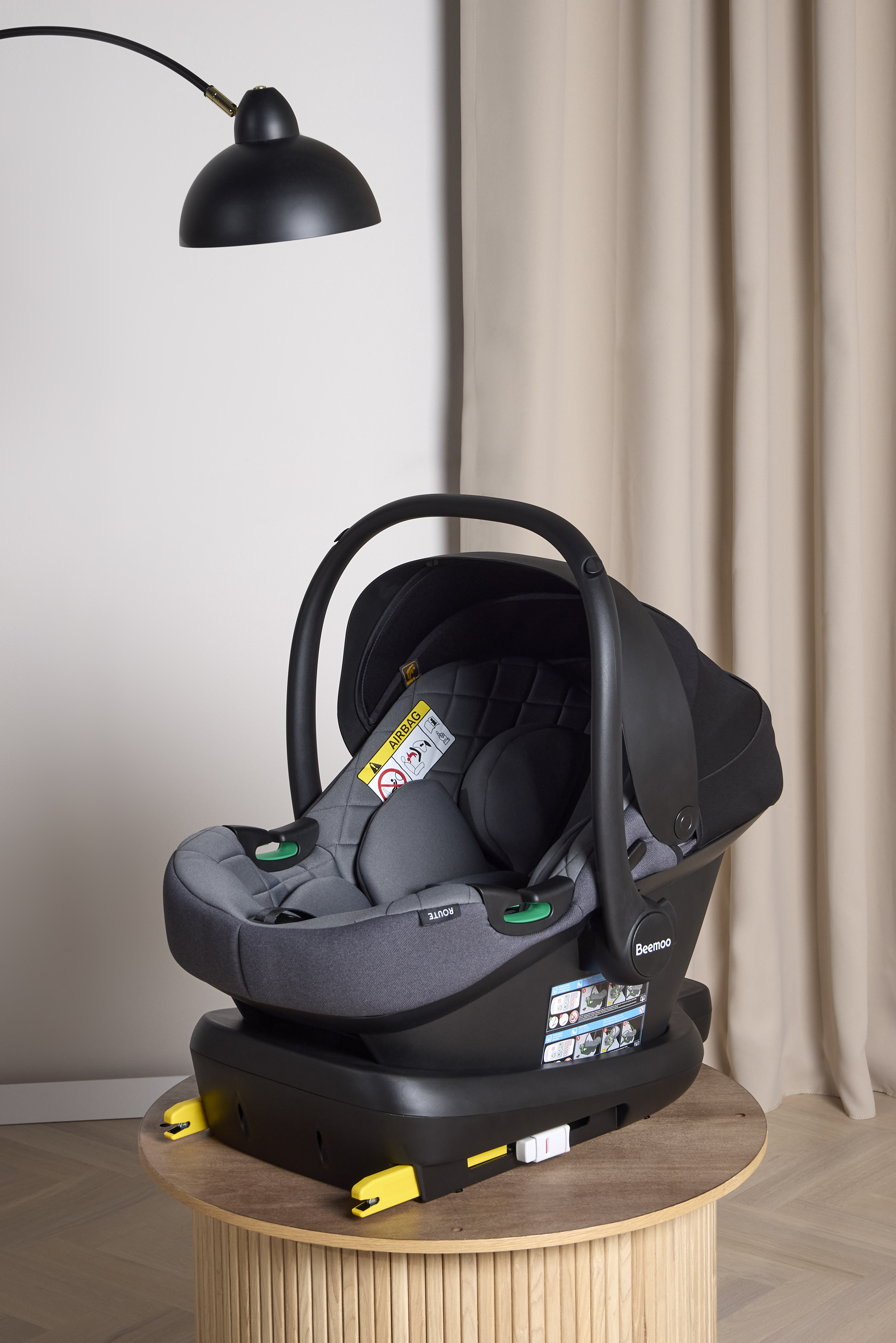 Route i-Size Babyschale inkl. ISOFIX-Basis, Mineral Grey
