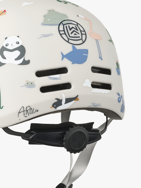 LIEWOOD Milly Fahrradhelm Größe M für Kinder, Around the World/Sandy