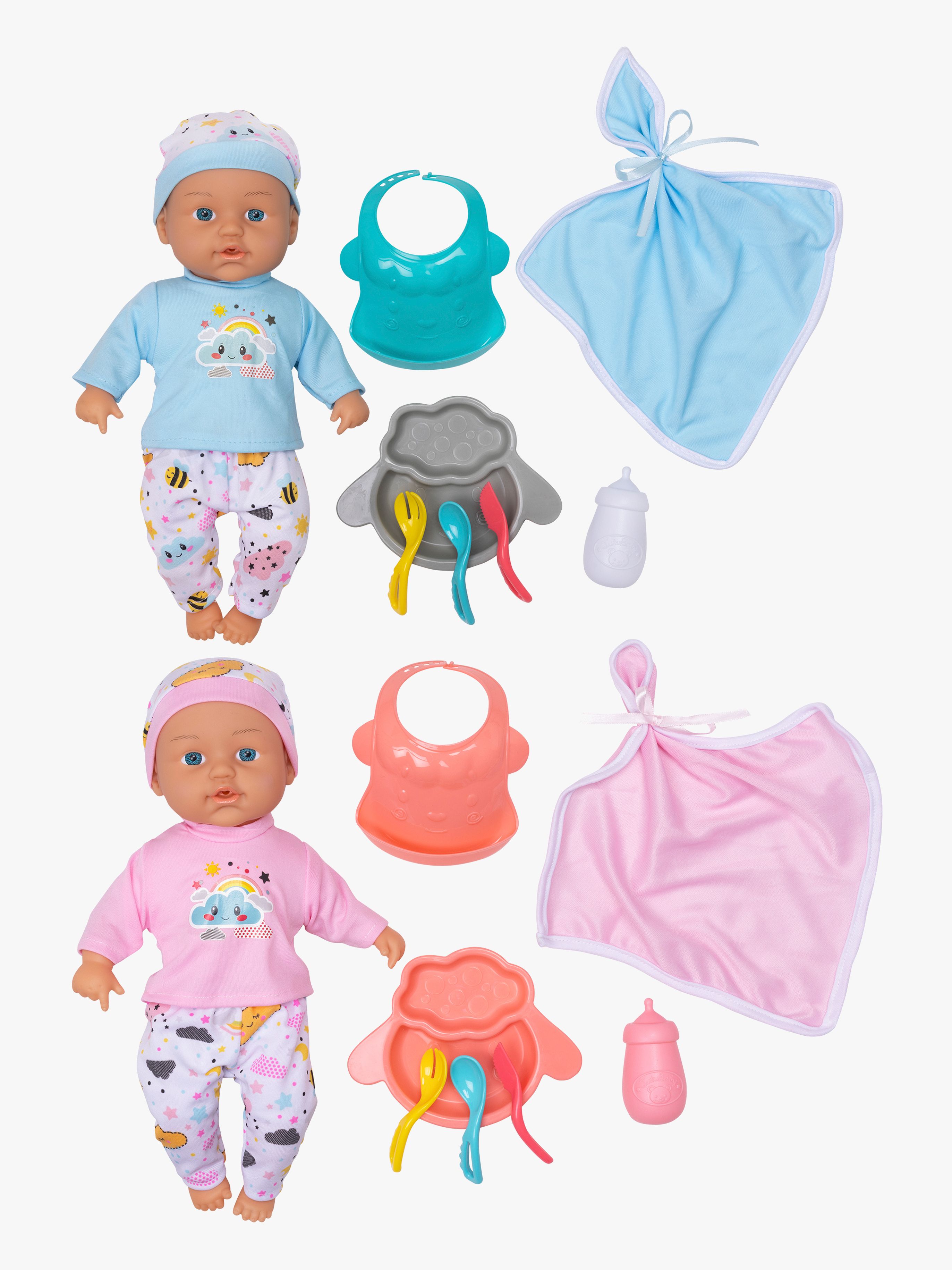 Puppen Max & Mia 33 cm