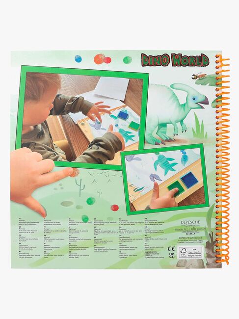 Dino World Fingerprint Fun Malbuch
