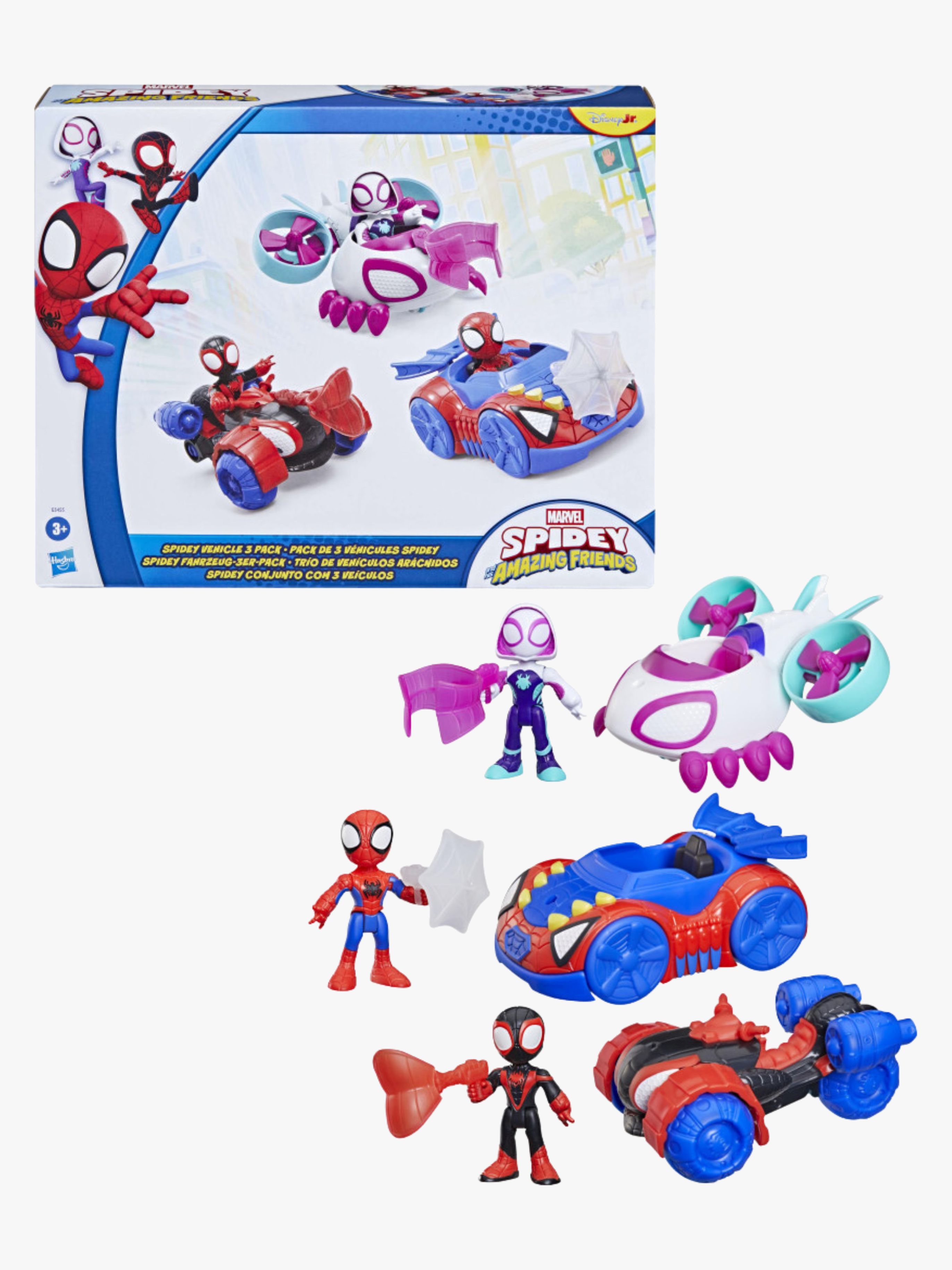 Figur mit Fahrzeug 3er-Pack