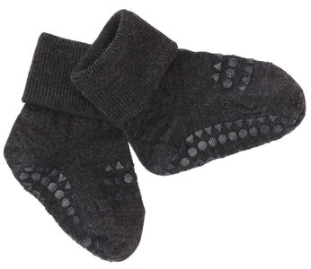 GoBabyGo ABS-Socken aus Wolle, Dark Grey Melange