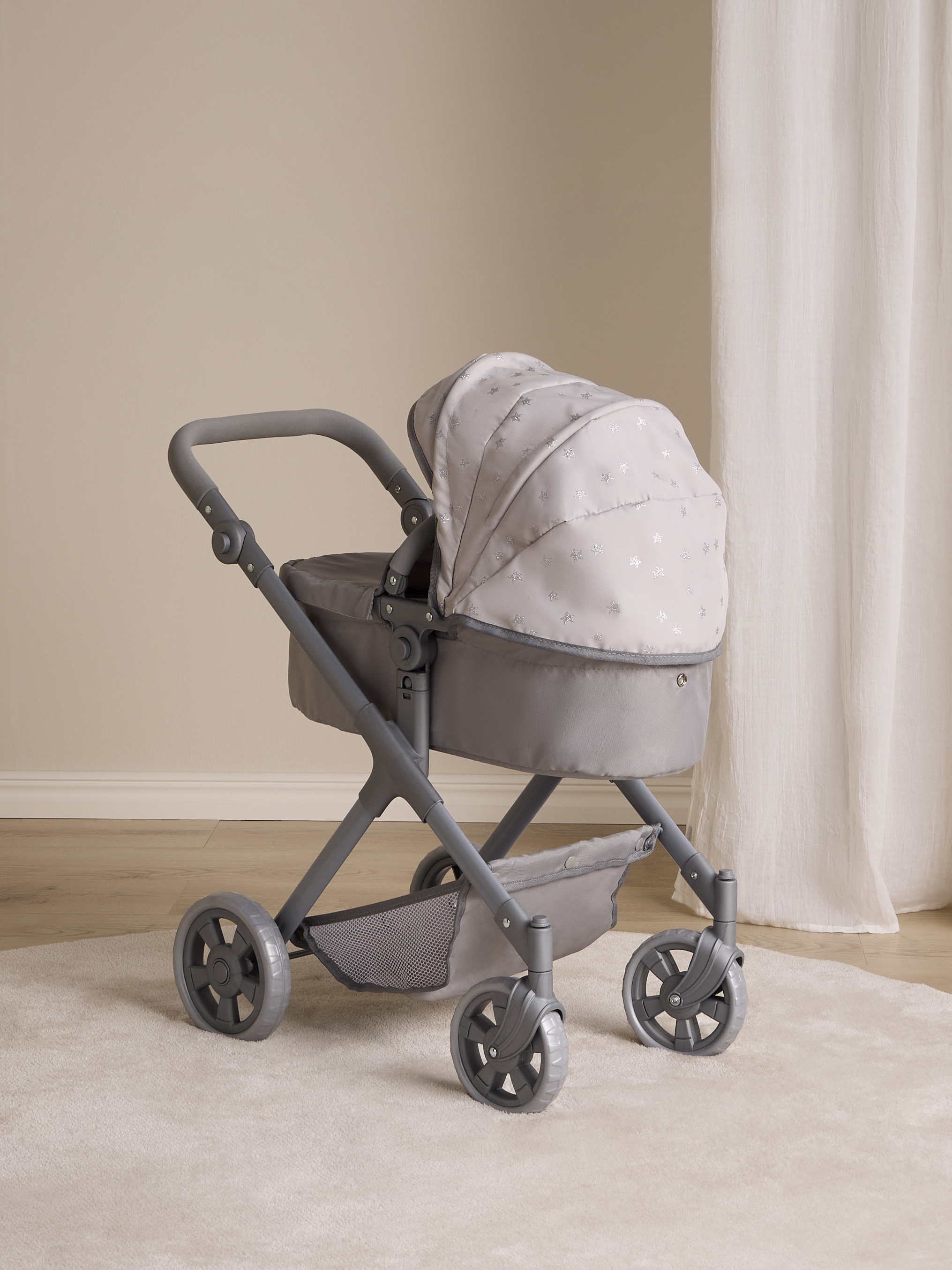 Cloudberry Castle 2-In-1 Puppenwagen Small, Grau