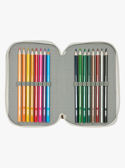 Disney Minnie Maus Gefülltes Dreifach-Federmäppchen 37 Teile, Bright