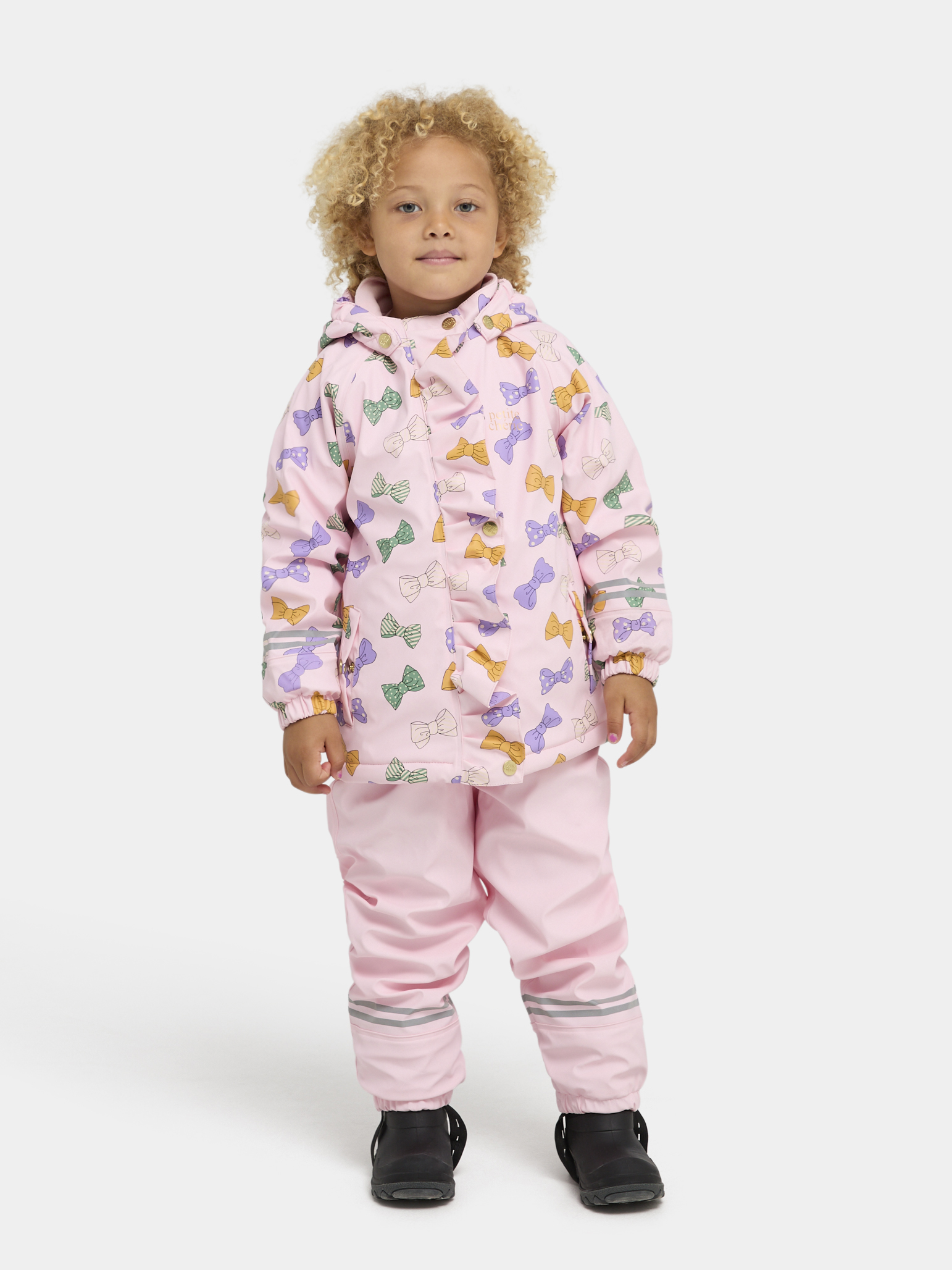 Petite Chérie Atelier Maia Gefüttertes Regenset, Rosette Minuet Parfait Pink, 98-104