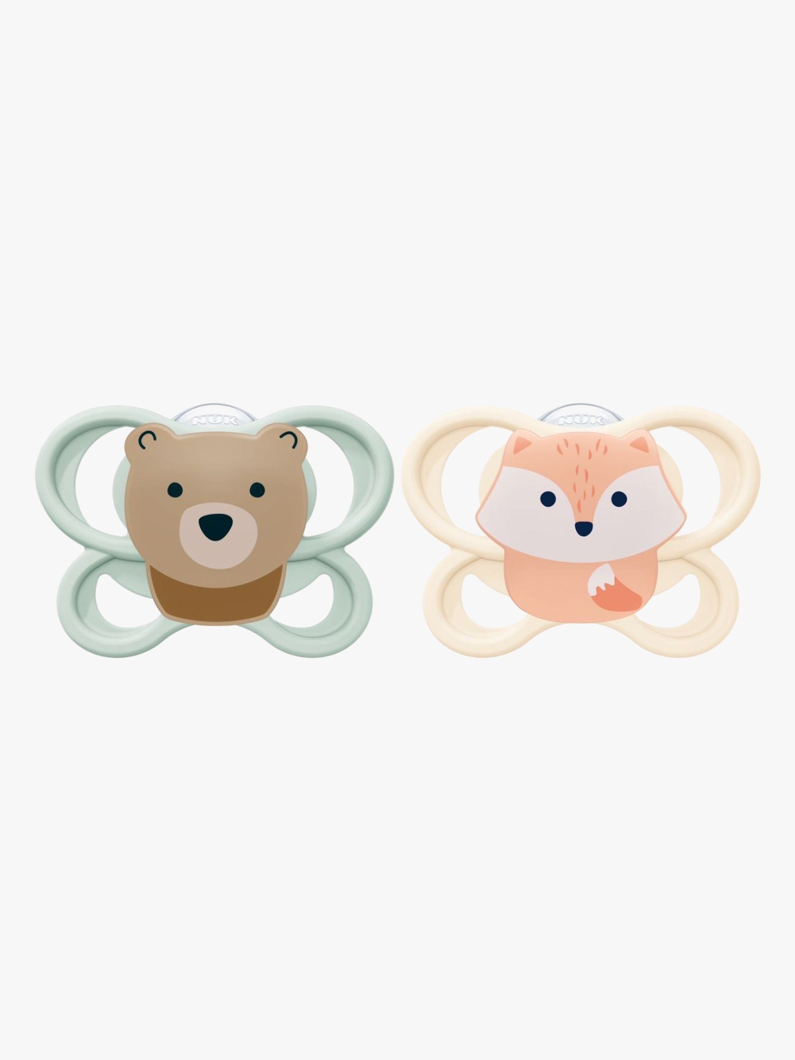 Perfect Match Air Schnuller 2er-Pack Größe 1, Fox / Bear