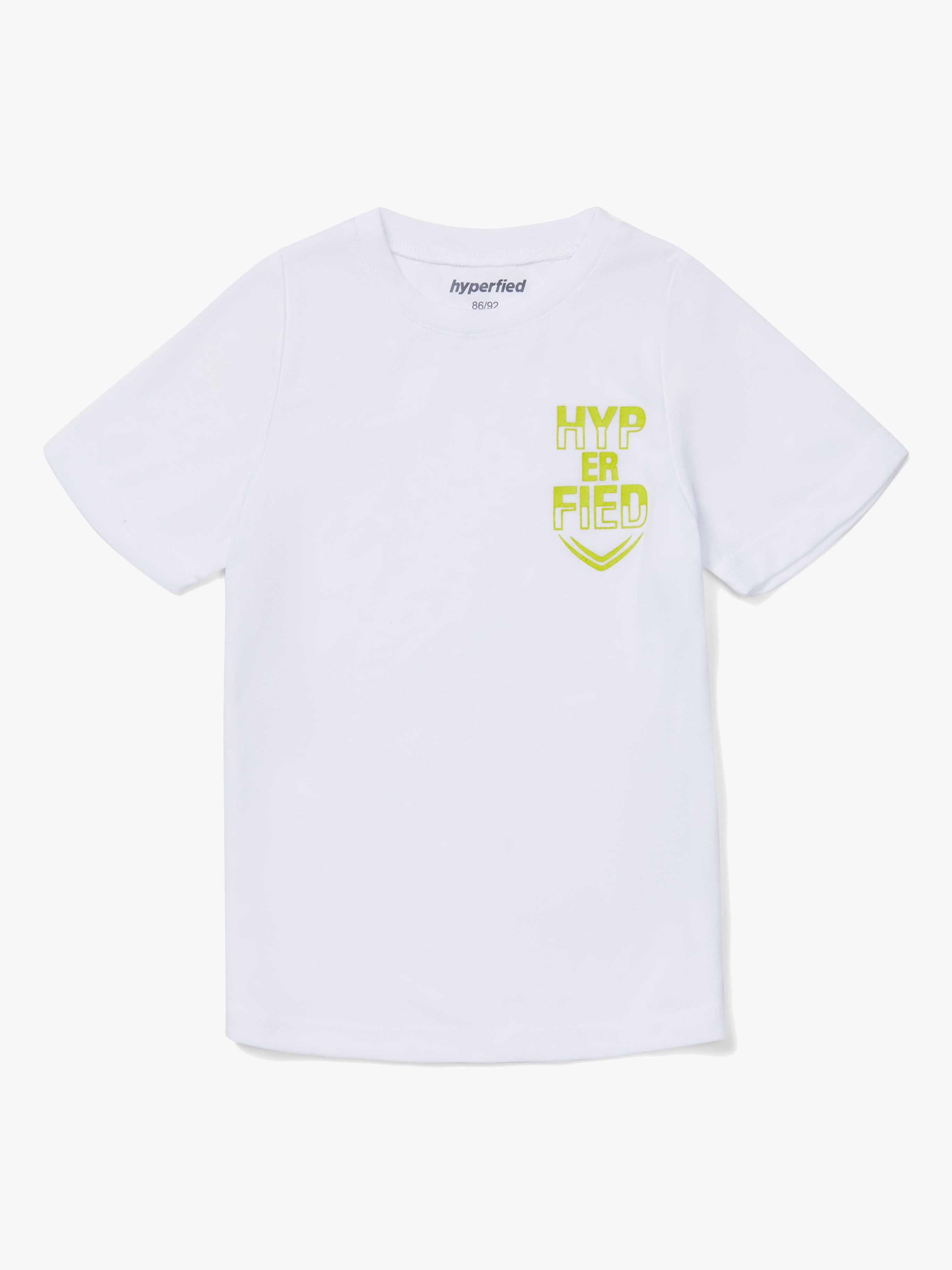 Hyperfied Neo Logo T-Shirt, Bright White 122-127